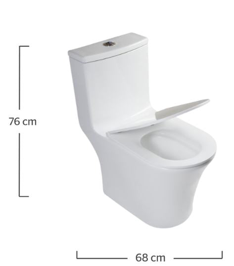 STANZA OVALE E INODORO 1 PZA BLANCO